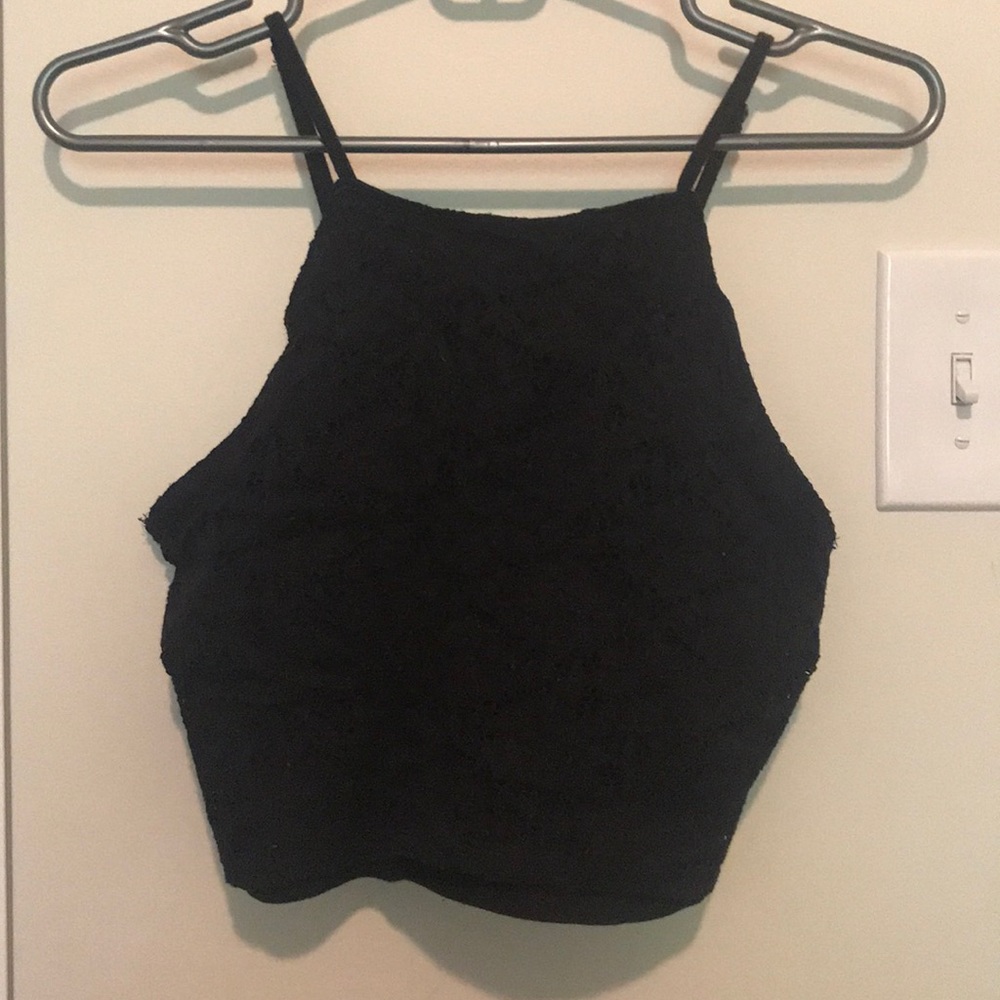 Black crop top